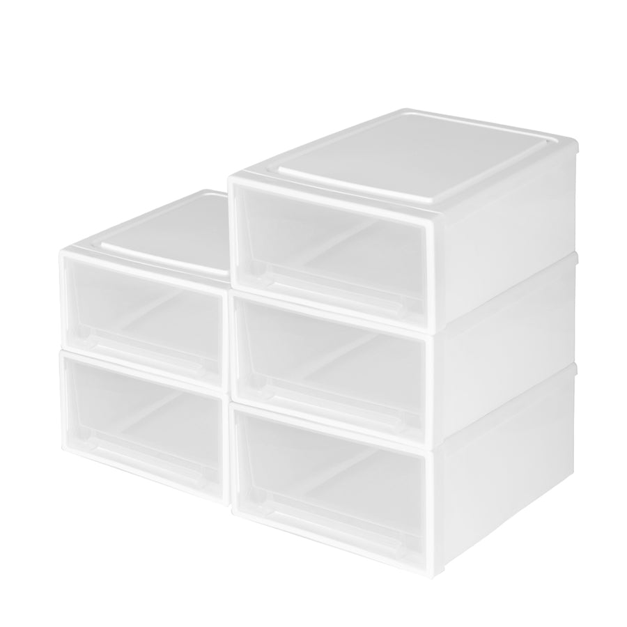 Large Storage Box Stackable Containers M 5PK Medium-2006733024472993793