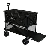 Lambu Folding Wagon Cart Double Shelves