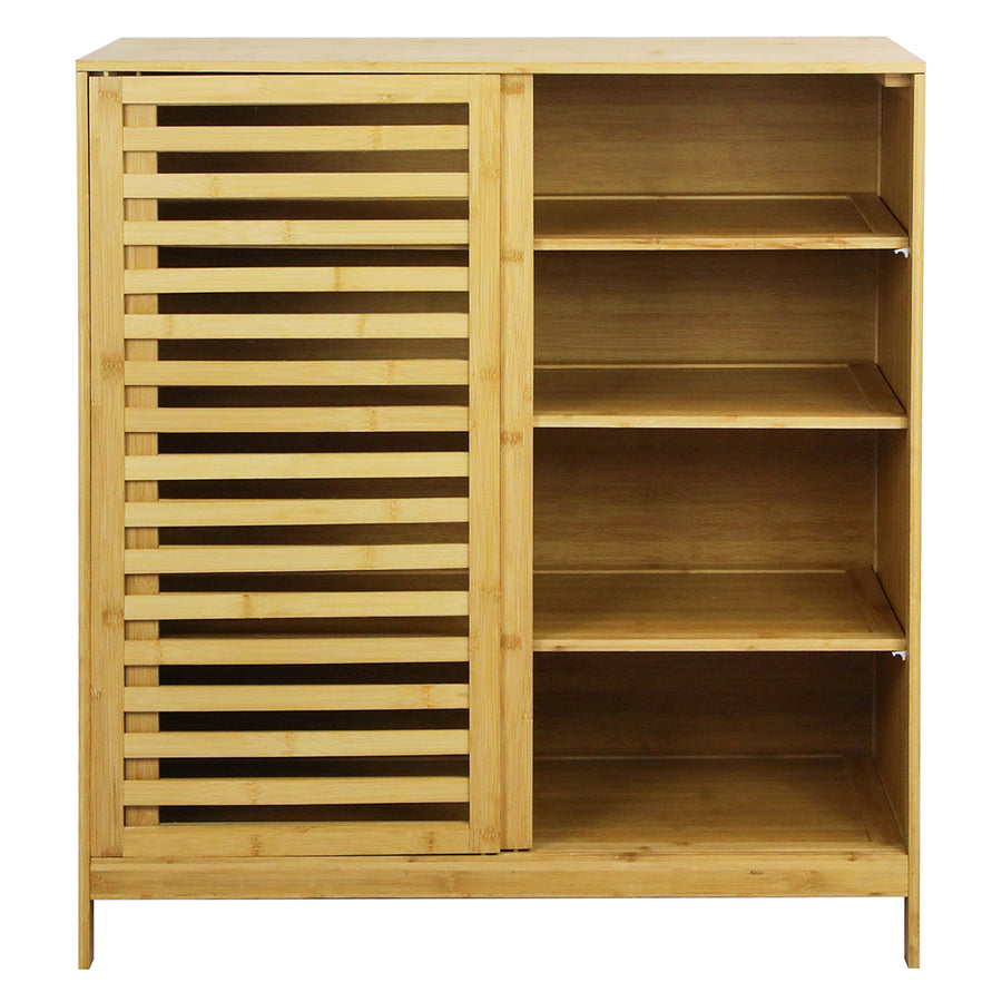 Levede Bamboo Storage Cabinet Freestanding Natural-2018816867677900801
