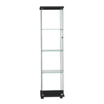 Stacked Display Storage Cabinet Glass Black-2006733282951172097