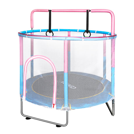 Centra 55" Kids Trampoline Rebounder Pink-2006732697984176129
