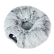 Pawz Cat Tunnel Foldable Fluffy Plush Play Tube Grey-2006732904436207617
