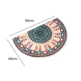 Marlow Door Mat Half Moon Semi-Circle Rug 60x90 - Front View