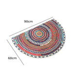 Marlow Door Mat Half Moon Semi-Circle Rug 60x90-2018816657845260290