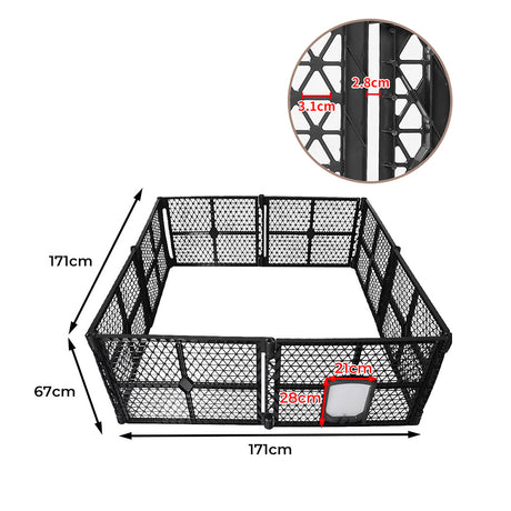 PaWz Pet Playpen Folding Dog Plastic L Large-1954802538054291458