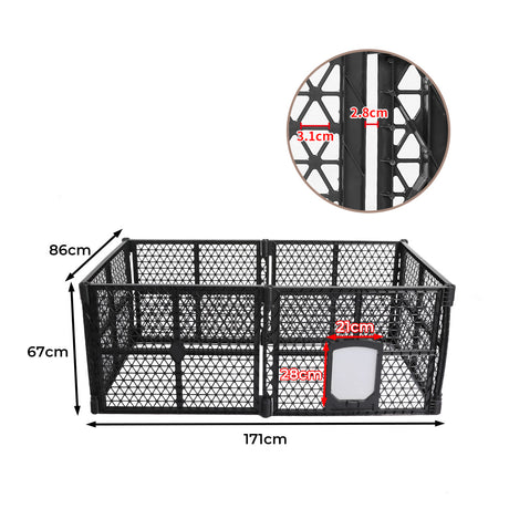 PaWz Pet Playpen Folding Dog Plastic M Medium-2006732971914170370