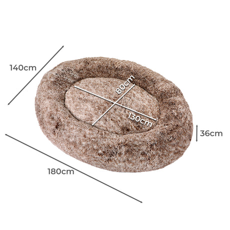 PaWz Replacement Pet Bed Cover Zipper Brown Cover-1954802556031078400