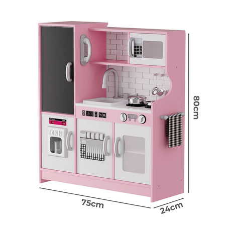 Bopeep Kids Kitchen Set Wooden Pretend Play Cooking Toy-2006732701960376322