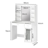 Levede Vanity Desk Makeup Mirror Storage Dressing Table-2011971131304710146