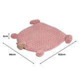 PaWz Pet Bed Cat Calming Beds Dog Squeaky L Pink Large - Front View