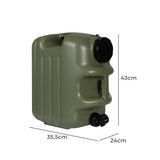 Mountview Water Container Jerry Can 25 Ltr - Front View