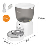 Pawz 4L Auto Pet Feeder Automatic Camera WiFi App - Front View