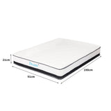 Dreamz Pocket Spring Mattress HD Foam Single-2006733090545864706