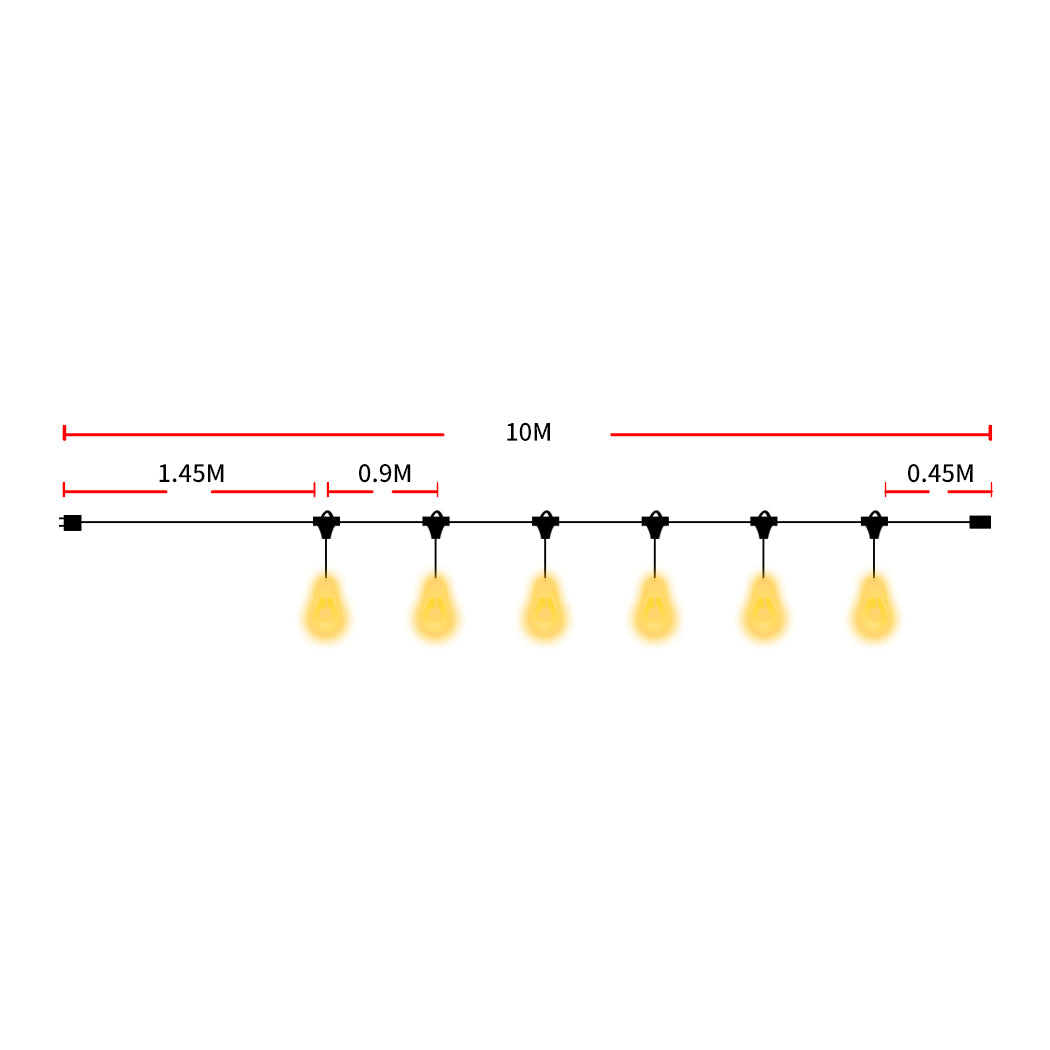 EMITTO 10M Festoon String Lights Xmas 10 Meter-2006733077065371650