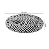 Pawz Circular Plush Dog Cosy Bed Calming Pet Plush Bed - Front View
