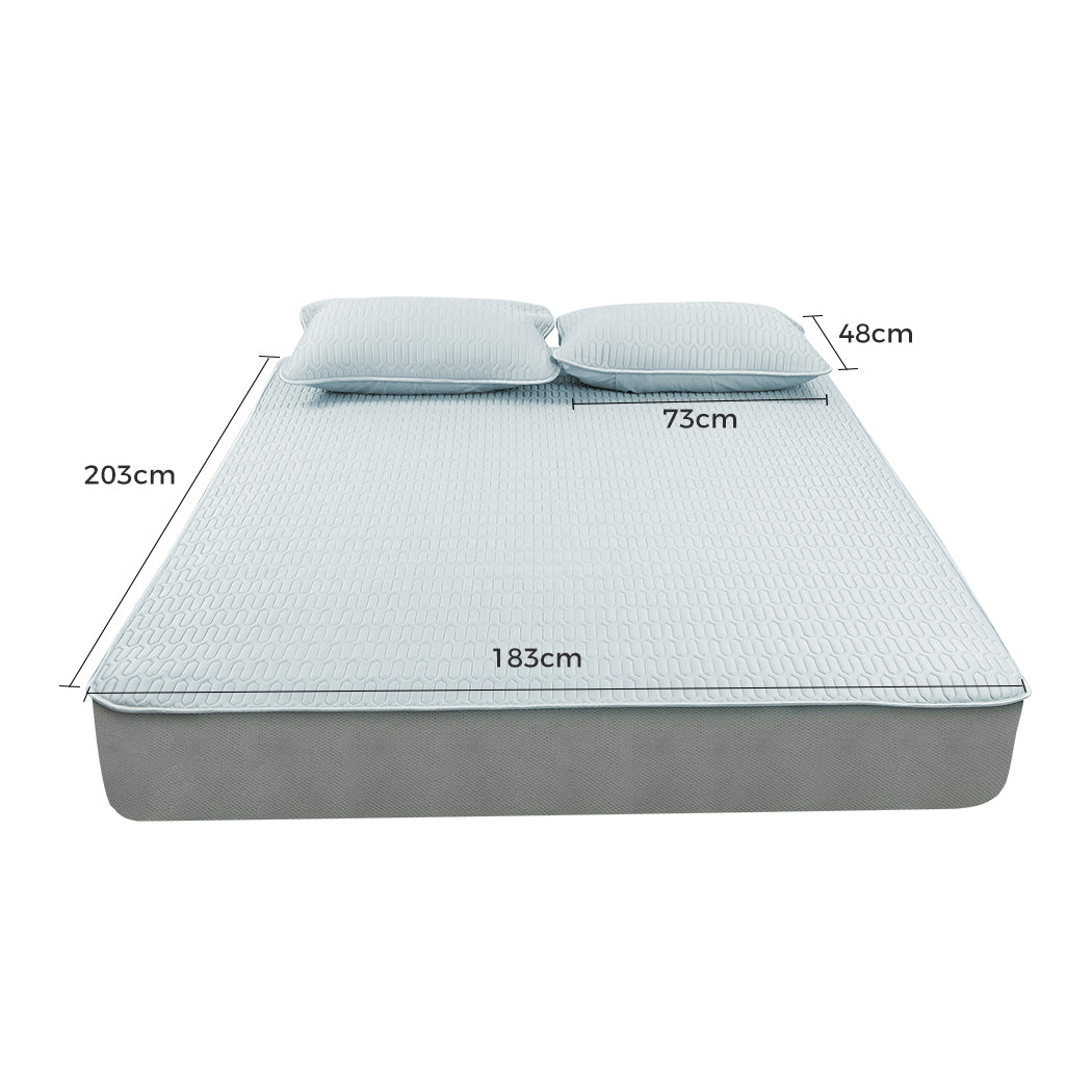 DreamZ Latex Cooling Bed Sheet Set Fitted 3PCS King-2006733219352940546