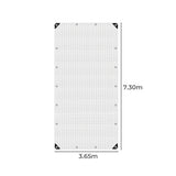 Manan Tarp Tarpaulin 200GSM Camping 3.65mx7.3m - Front View