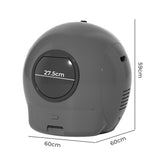 Pawz Automatic Cat Litter Box Large Self-Cleaning Grey - Front View