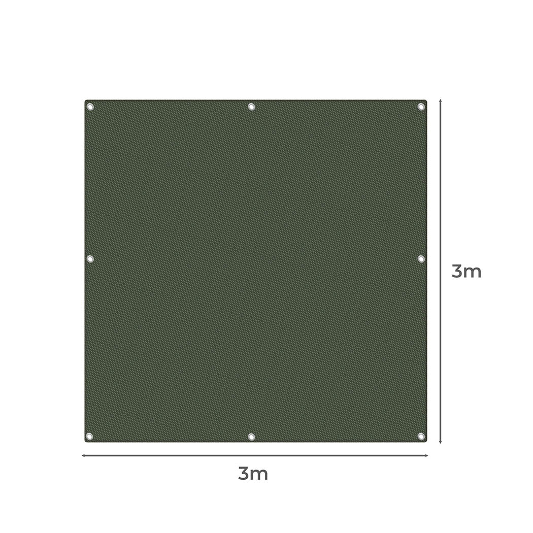 Polyester Canvas Tarp Tarpaulin Sun 3x3 Meter-2018816744935788546