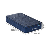 DreamZ Spring Mattress Euro Top All Sizes 30CM - Front View