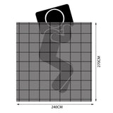 DreamZ Duck Down Feather Quilt 200GSM Super King - Front View