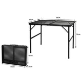 Levede Grill Table BBQ Camping Tables Large - Front View