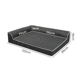 Pawz Orthopedic Dog Bed XXL Grey - Front View