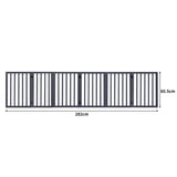 PaWz Wooden Pet Gate Dog Fence Safety Grey 100 Pack-2006732964356034562
