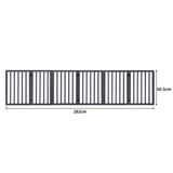 PaWz Wooden Pet Gate Dog Fence Safety Grey 100 Pack - Front View