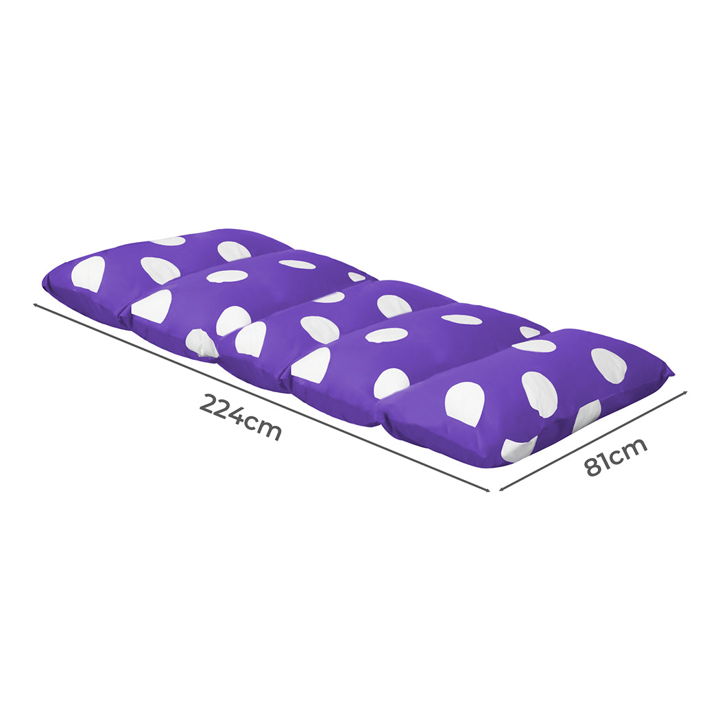 Dreamz Foldable Mattress Kids Pillow Purple Large-2006732951655682050