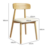 Levede 2x Dining Chairs Kitchen Chair Natural - Front View