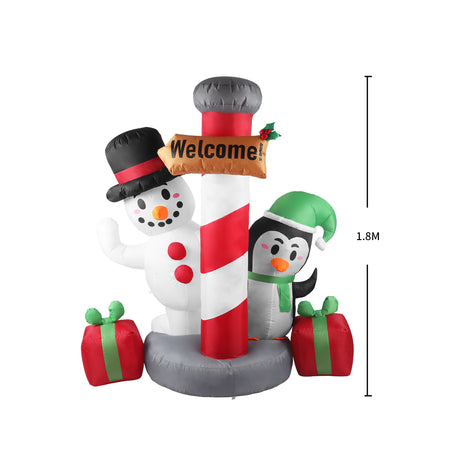Santaco Inflatable Christmas Decor Pole-2018816868214771714