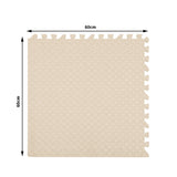 Bopeep EVA Foam Kids Play Mat Floor White - Front View