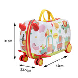 BoPeep Kids Ride On Suitcase Children - Front View