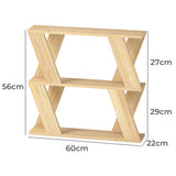 Levede Slim Side Table Storage Compact Coffee Table - Front View
