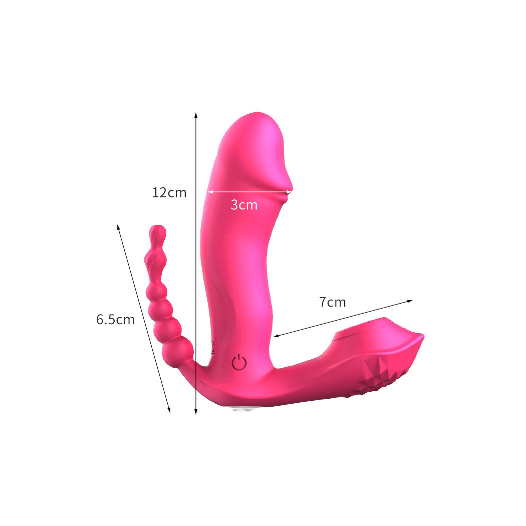 Urway Wearable Dildo Vibrator Stimulator Red-2006732911570718722