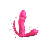Urway Wearable Dildo Vibrator Stimulator Red - Front View