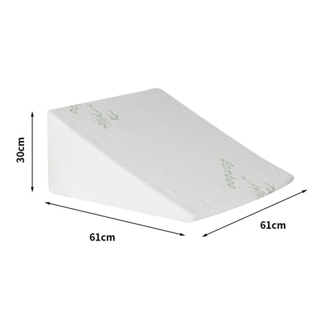 DreamZ Bedding Wedge Pillow Memory Foam White 30-2006733151178723330