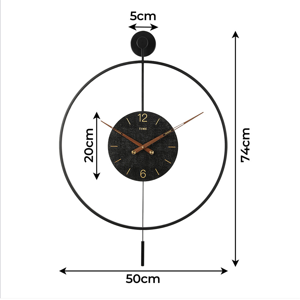 Yezi Wall Clock 50cm Large Round Modern Home Decoration-2018816757384482818