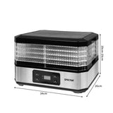 Spector Food Dehydrators Stainless Steel - Front View