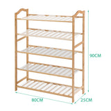 Levede Bamboo Shoe Rack Storage Wooden-2018816704905351170