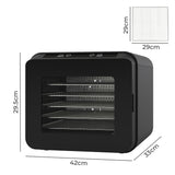 Spector 6 Trays Food Dehydrator Fruit Dehydrators Black - Front View