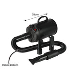 Dog Cat Pet Hair Dryer Grooming Blow Black - Front View
