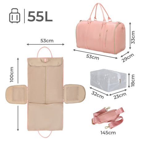 Slimbridge Large Capacity Foldable Garment Duffle Bag-1954802452540821506