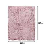 PaWz Dog Blanket Pet Cat Mat Puppy Warm Pink - Front View