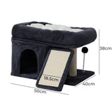 Pawz Cat Tree Big Perch Bed - Front View