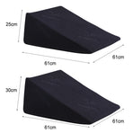 Cool Gel Memory Foam Bed Wedge Pillow Black 25+30-2006733150167896066