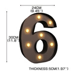 LED Metal Number Lights Free Standing-2006733354673770498