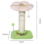 Pawz Cat Scratching Post Flower 61.5cm Cat Tree Tower-2011971128595189762