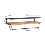 Levede Floating Shelf Brackets Wall - Front View